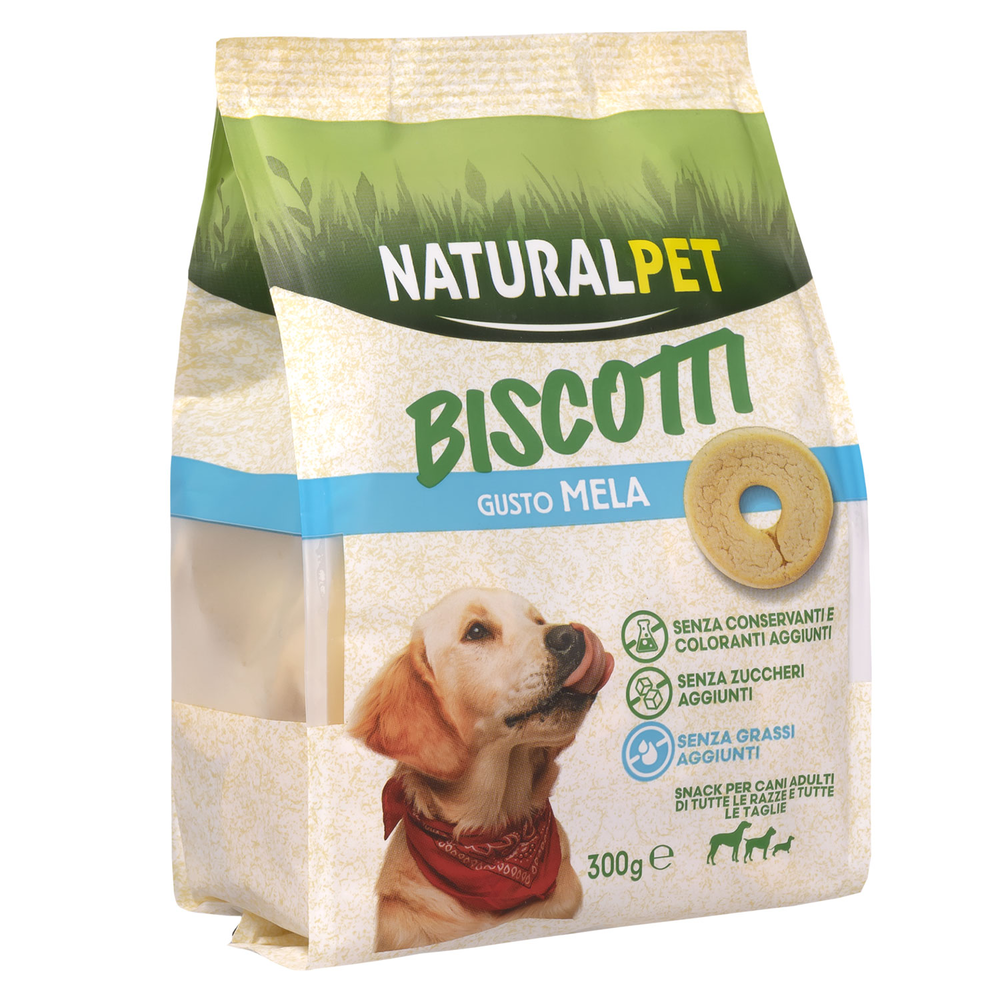 Naturalpet Dog Biscotti gusto Mela 300gr 000138867
