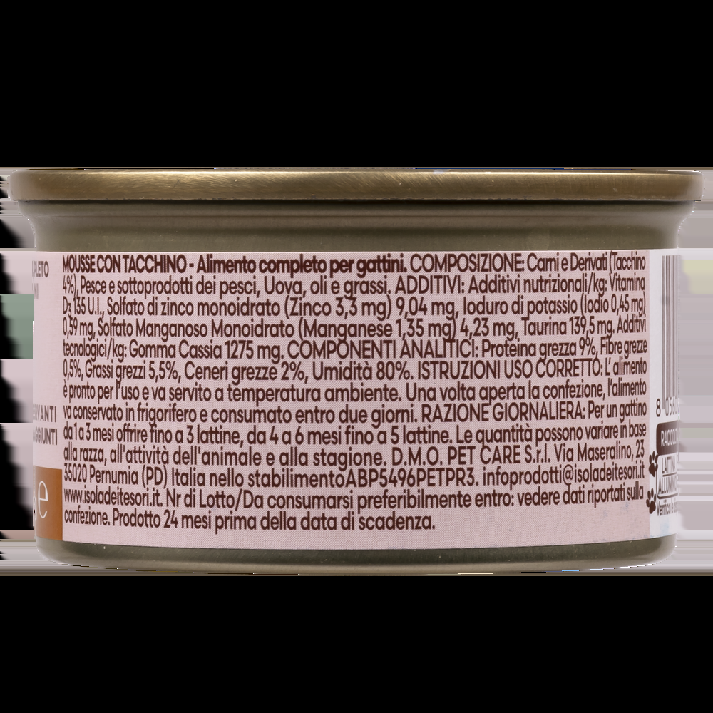 Naturalpet Kitten Prime Orme Mousse con Tacchino 85 gr 000143687 Ultimo giorno
