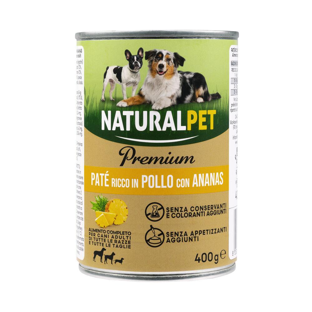 Naturalpet Premium Dog Adult Paté ricco in Pollo con ananas 400 gr 000126890