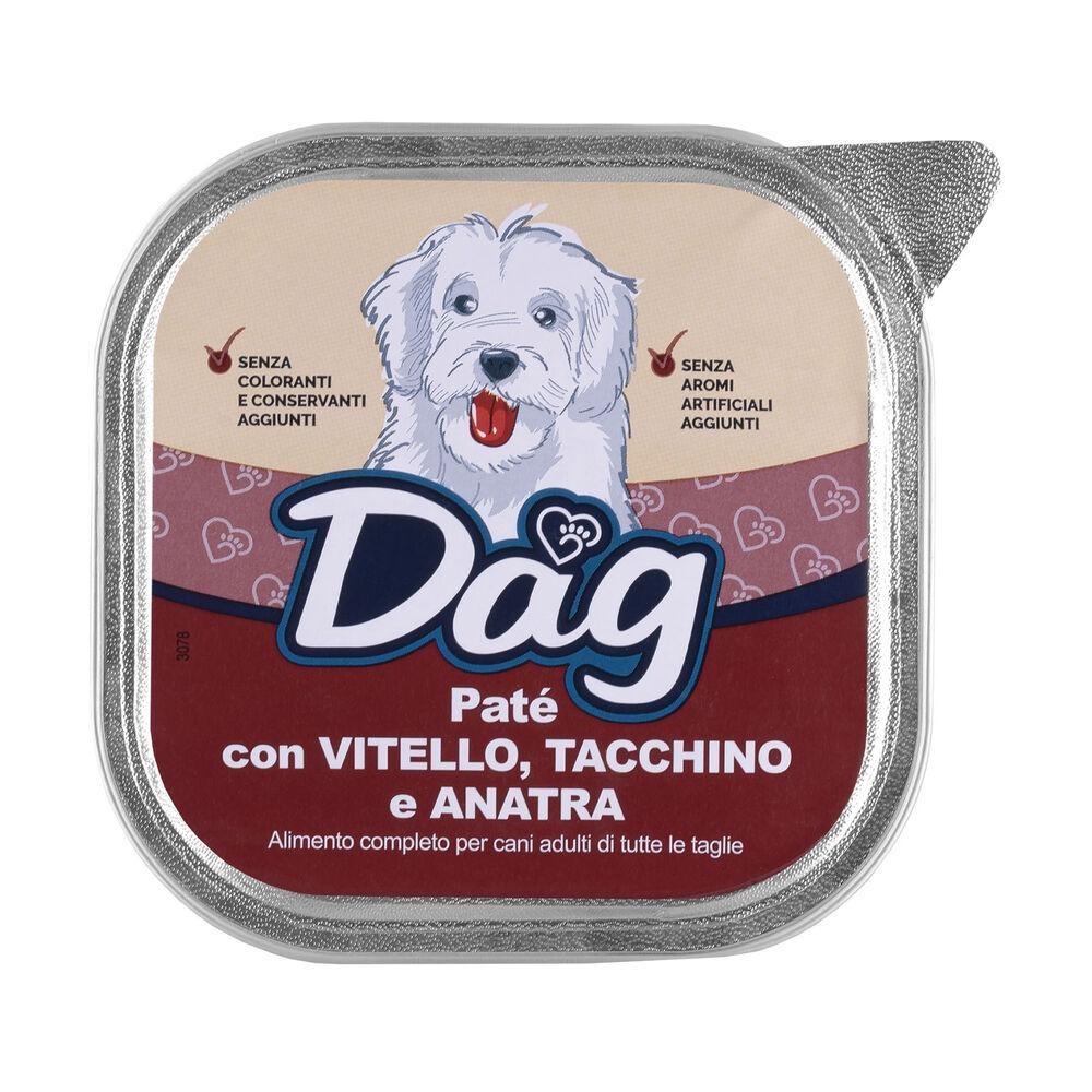 Dag Dog Adult All Breed paté con Vitello tacchino e anatra 300gr 000126836