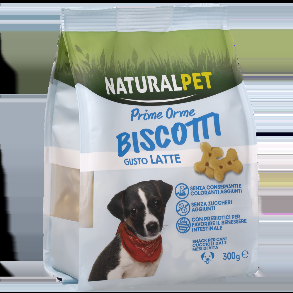 Naturalpet Prime Orme Puppy Biscotti gusto Latte 300gr 000138864