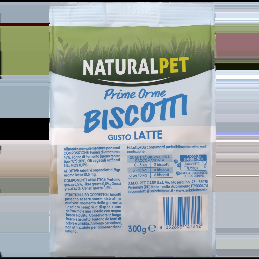 Naturalpet Prime Orme Puppy Biscotti gusto Latte 300gr 000138864 Black Friday Prezzi