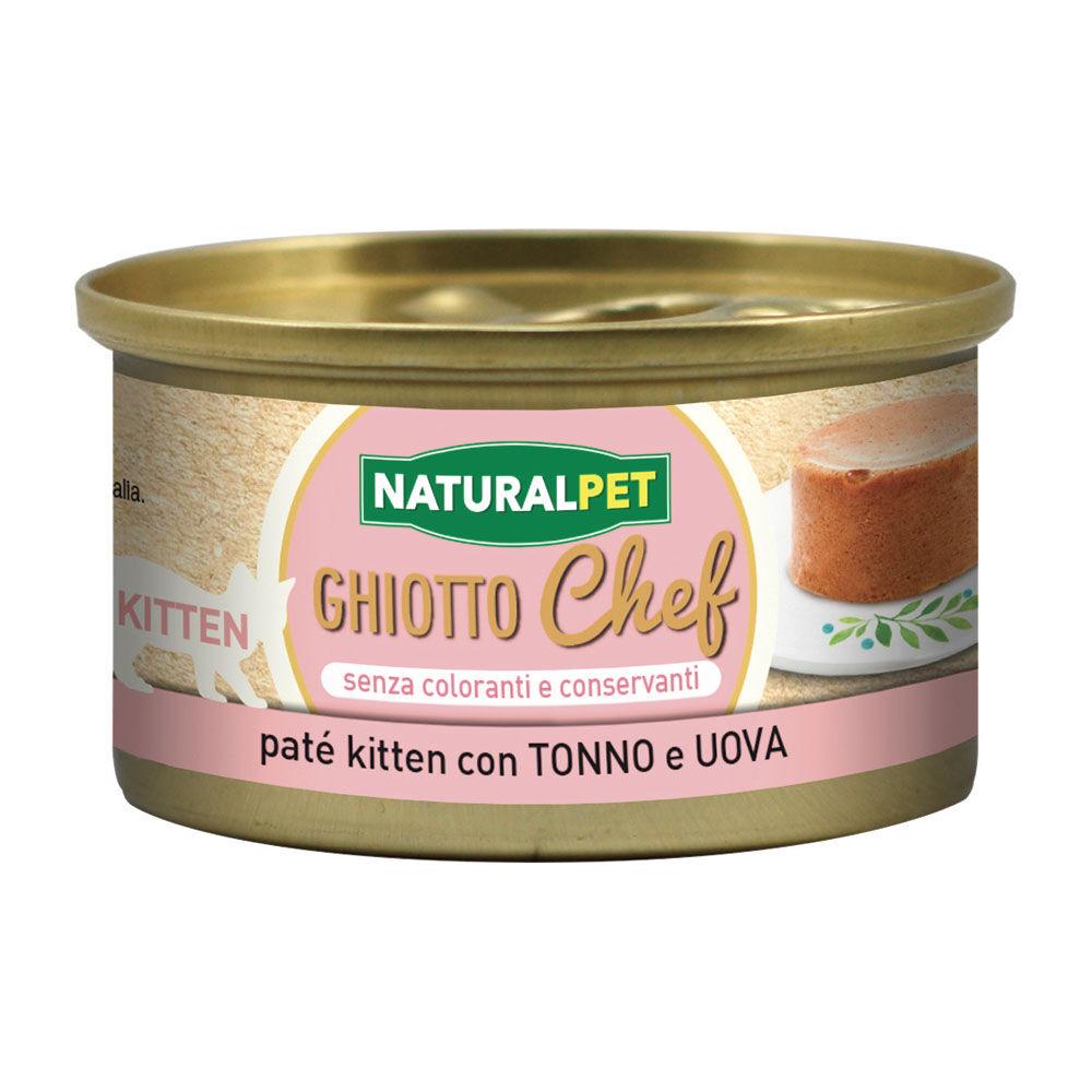 Naturalpet Ghiotto Chef paté kitten con Tonno e Uova 80gr 000142715