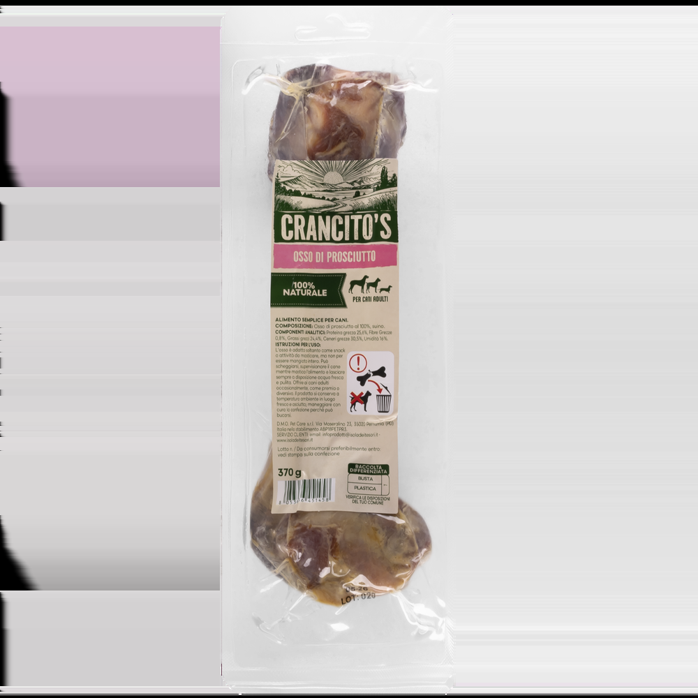 Crancito's Dog Osso di Prosciutto 370gr 000138889 Soddisfazione Garantita