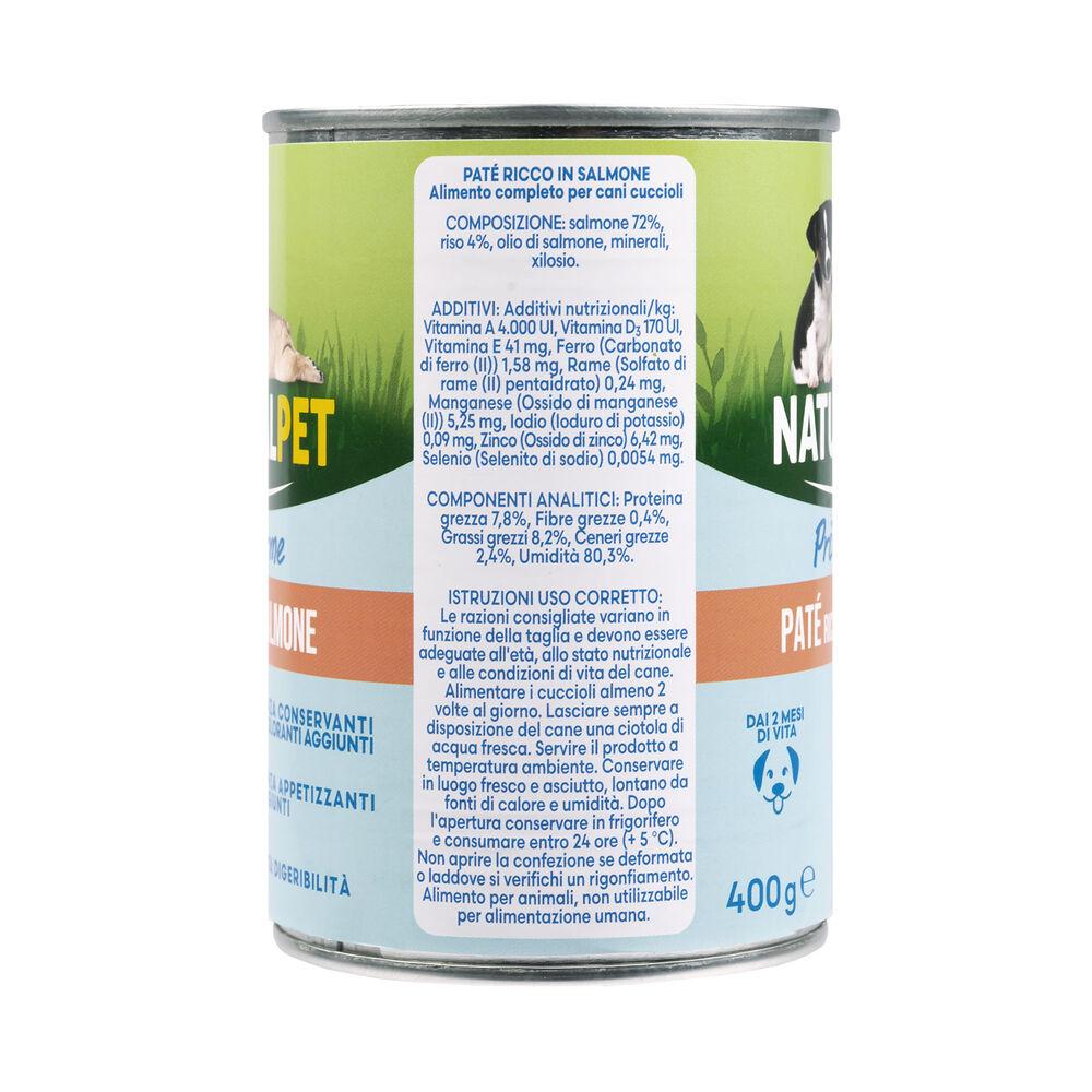 Naturalpet Prime Orme Puppy Paté ricco in Salmone 400gr 000126895 Presa
