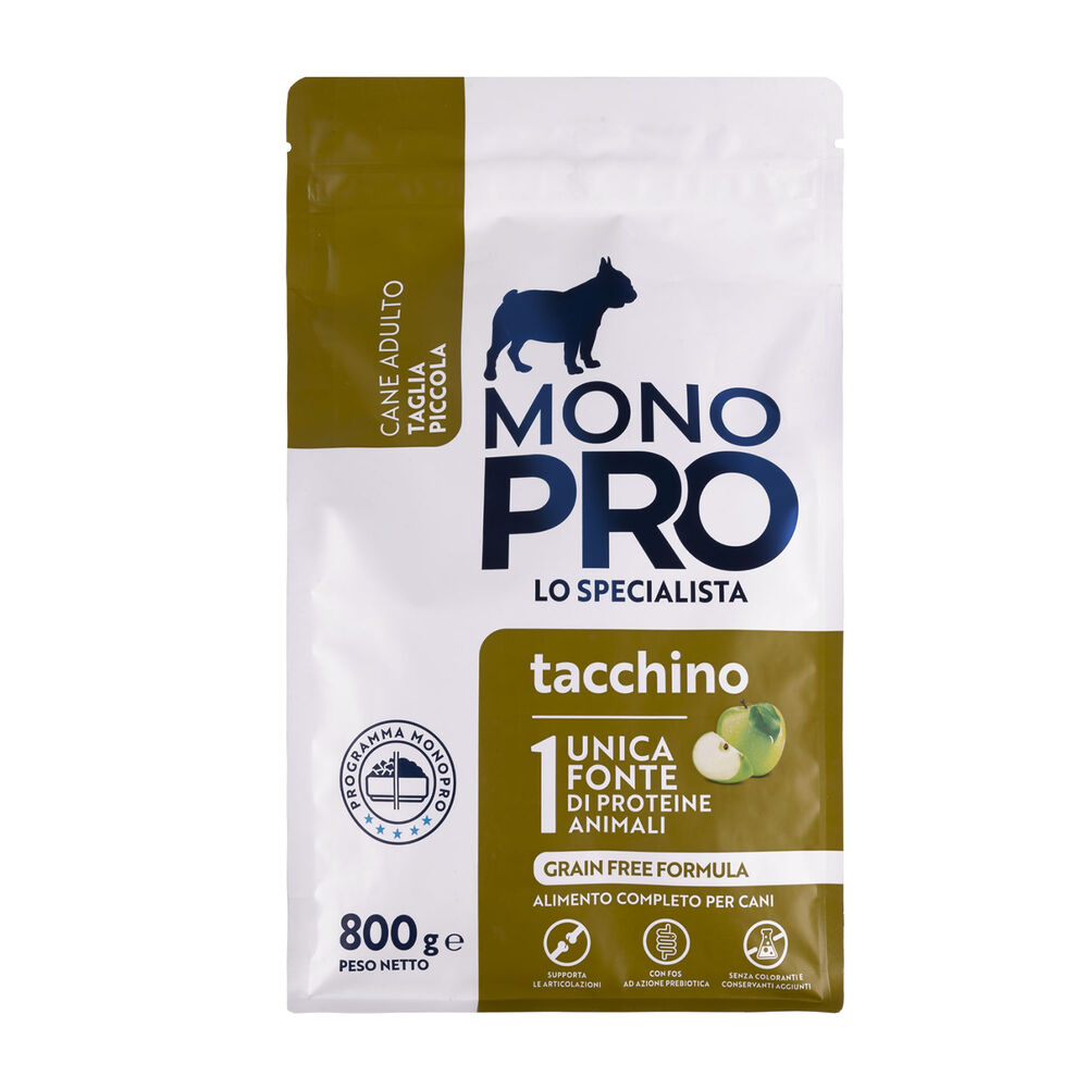 Monopro Dog Adult Mini Grain Free Tacchino 800 gr 000125731