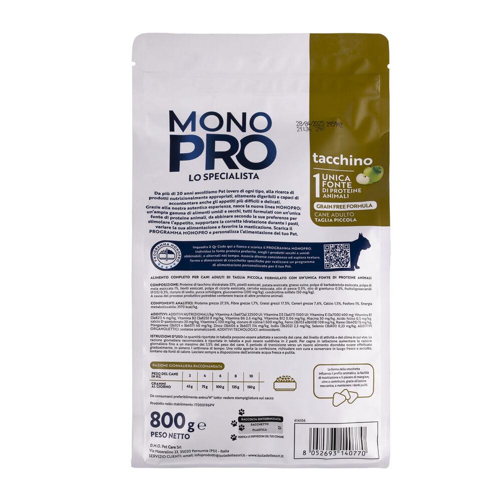 Monopro Dog Adult Mini Grain Free Tacchino 800 gr 000125731 Economico