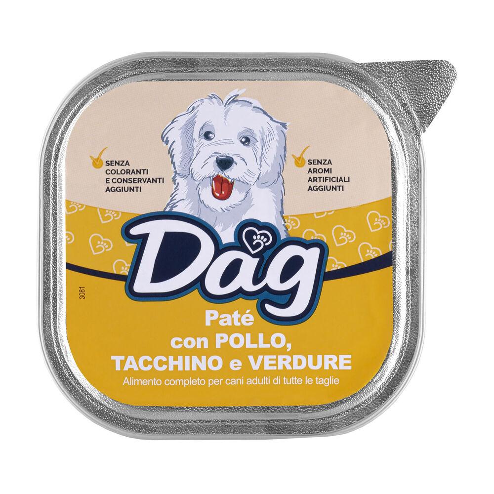 Dag Dog Adult All breeds Patè con Pollo tacchino e verdure 300 gr 000126832