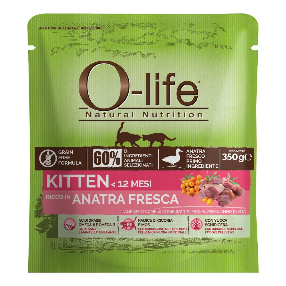 O-life Cat Kitten con Anatra 350 gr 000140856
