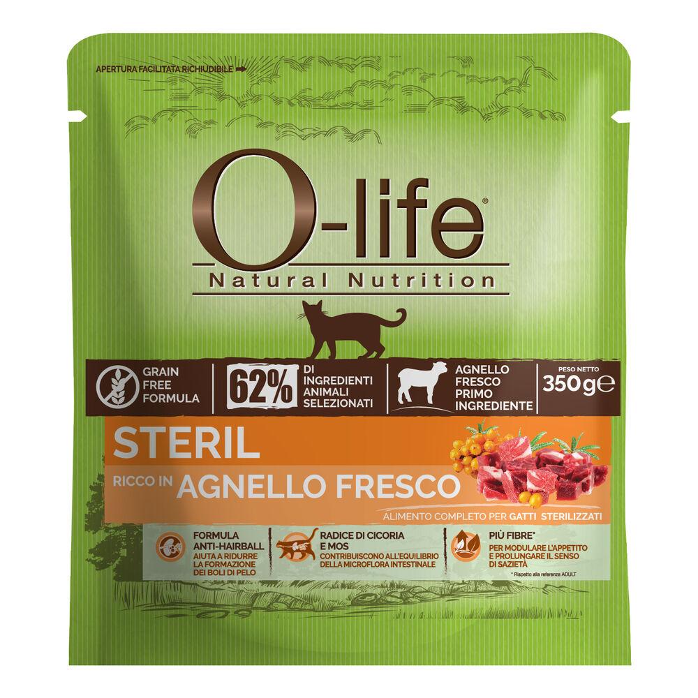O-life Cat Adult Sterilised con Agnello 350 gr 000140859