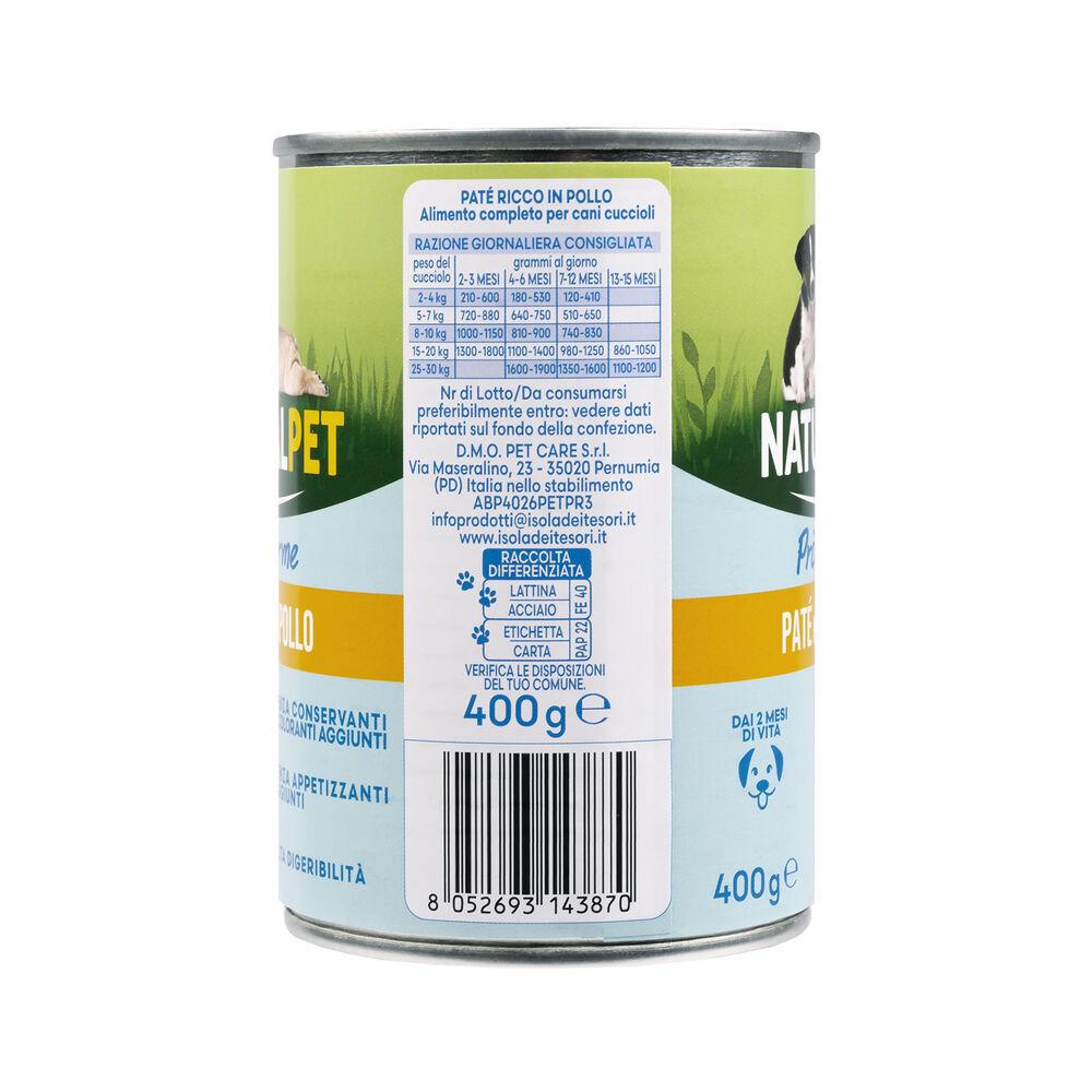 Naturalpet Prime Orme Puppy Paté ricco in Pollo 400gr 000126893 Offerta speciale