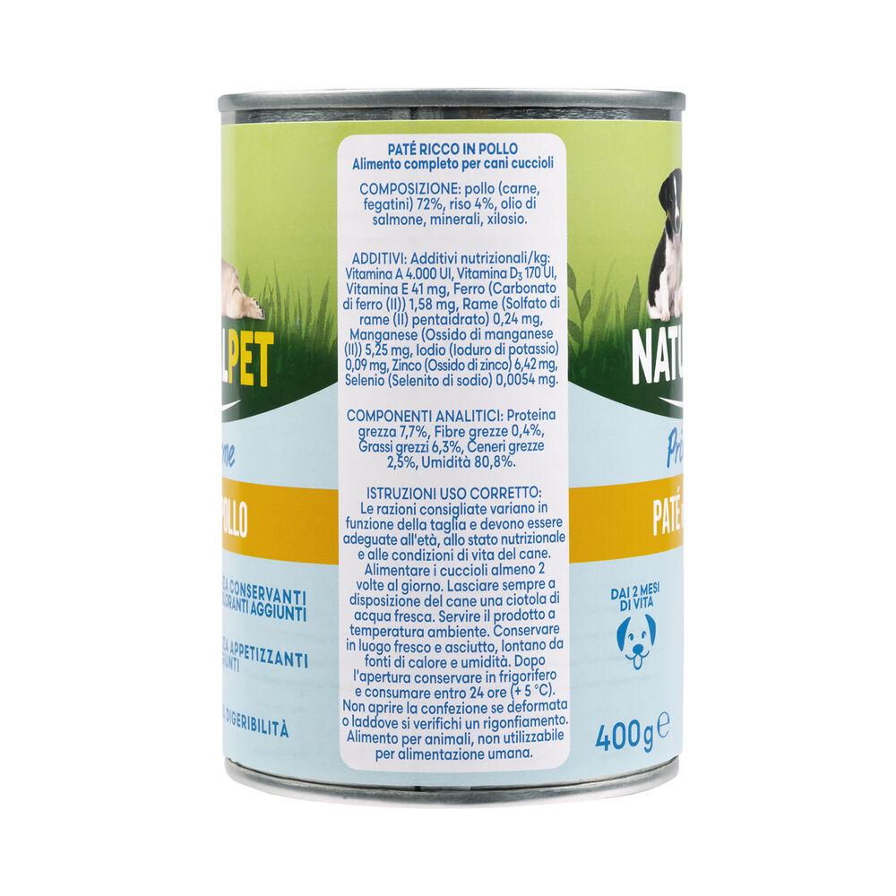 Naturalpet Prime Orme Puppy Paté ricco in Pollo 400gr 000126893 Offerta speciale