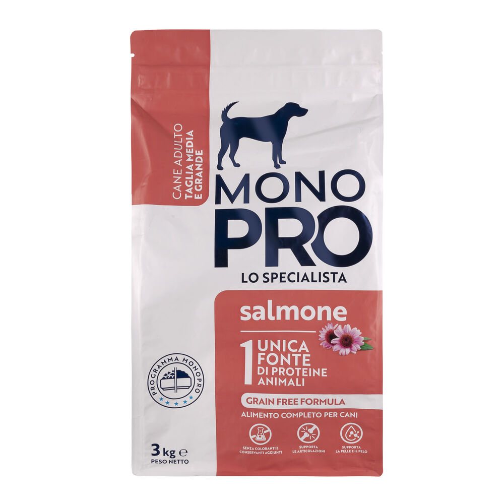 Monopro Dog Adult Medium&Large Grain Free Salmone 3 Kg 000125663