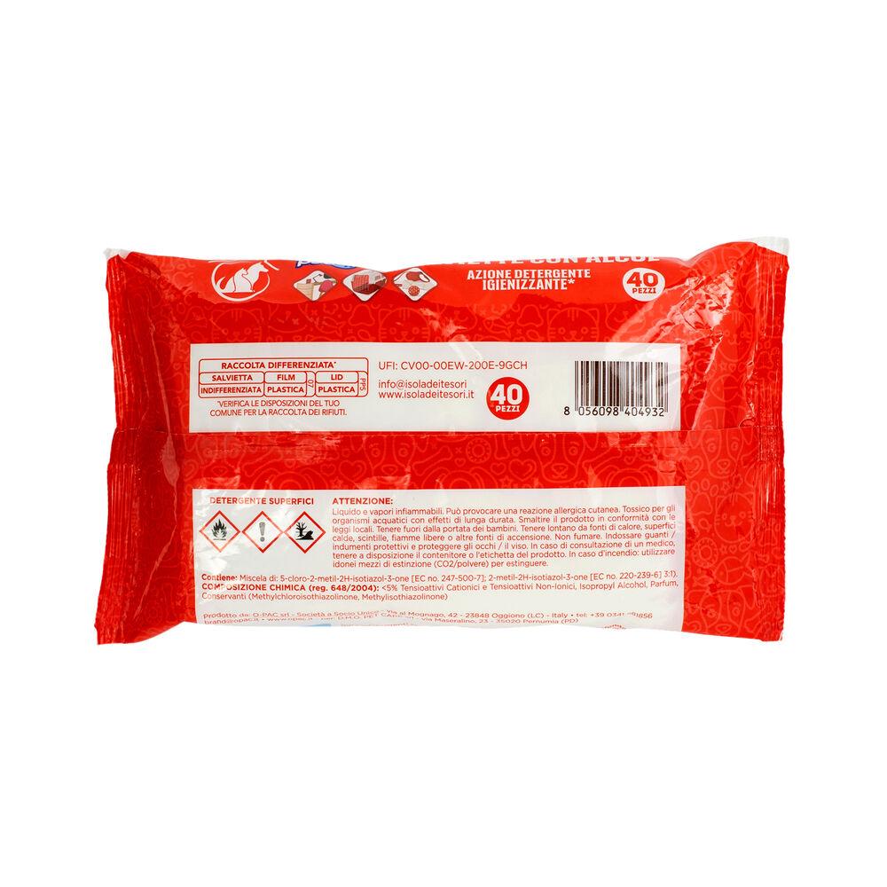Petup Salviette con Alcol Igienizzanti 40 pz 000181563 Vendite stagionali