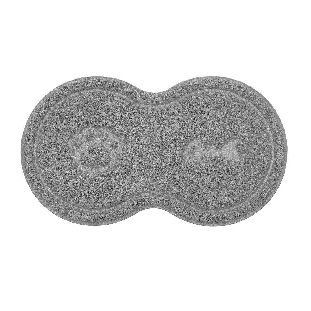 PetUp Tappetino sotto ciotola 46x26 cm grigio 000181587
