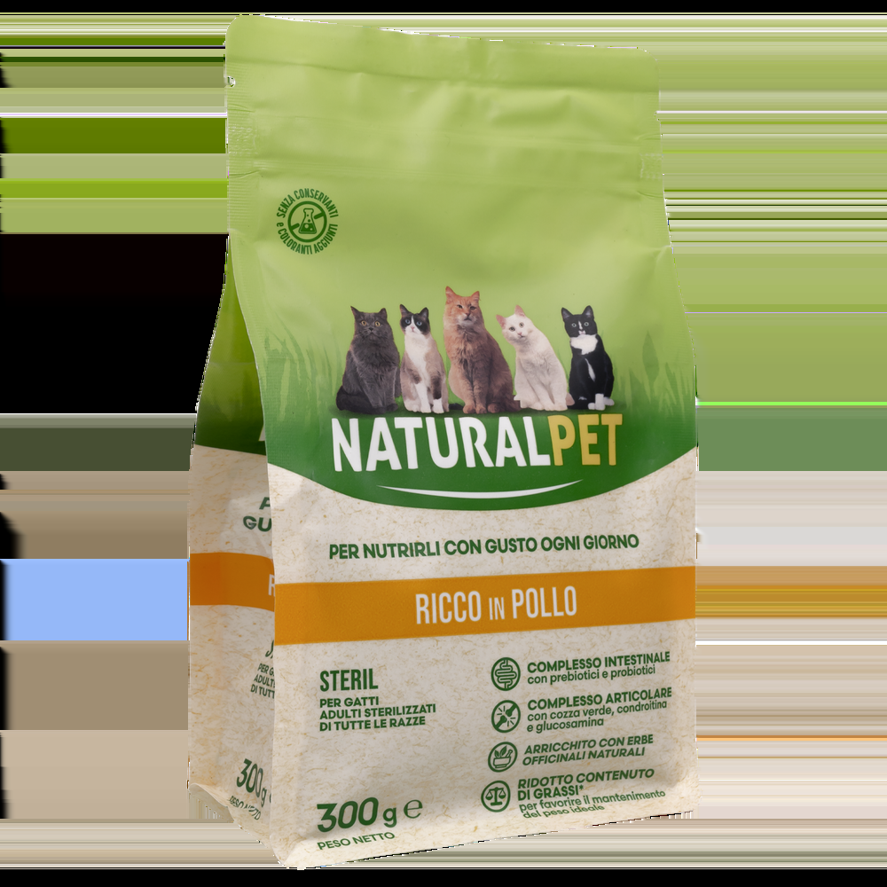 Naturalpet Cat Sterilised Light ricco in Pollo 300gr 000141055