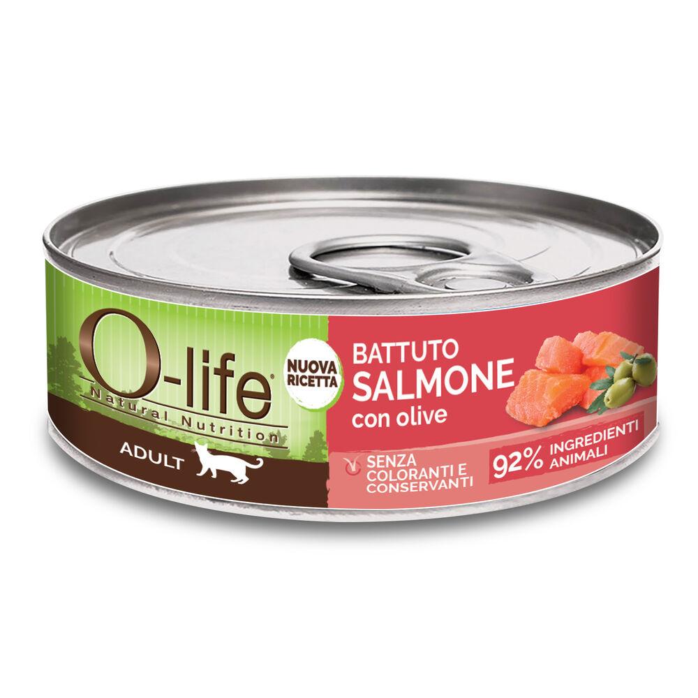 O-life Cat Adult Battuto di Salmone con olive 85gr 000143922