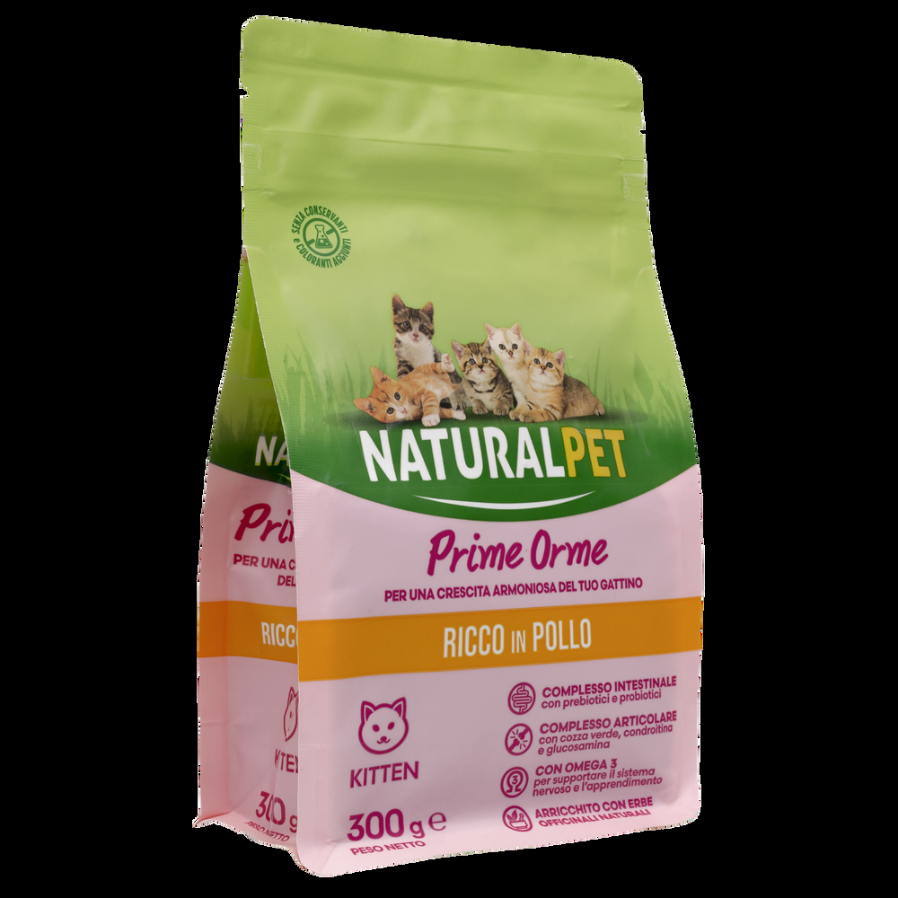 Naturalpet Prime Orme Kitten ricco in Pollo 300gr 000141058