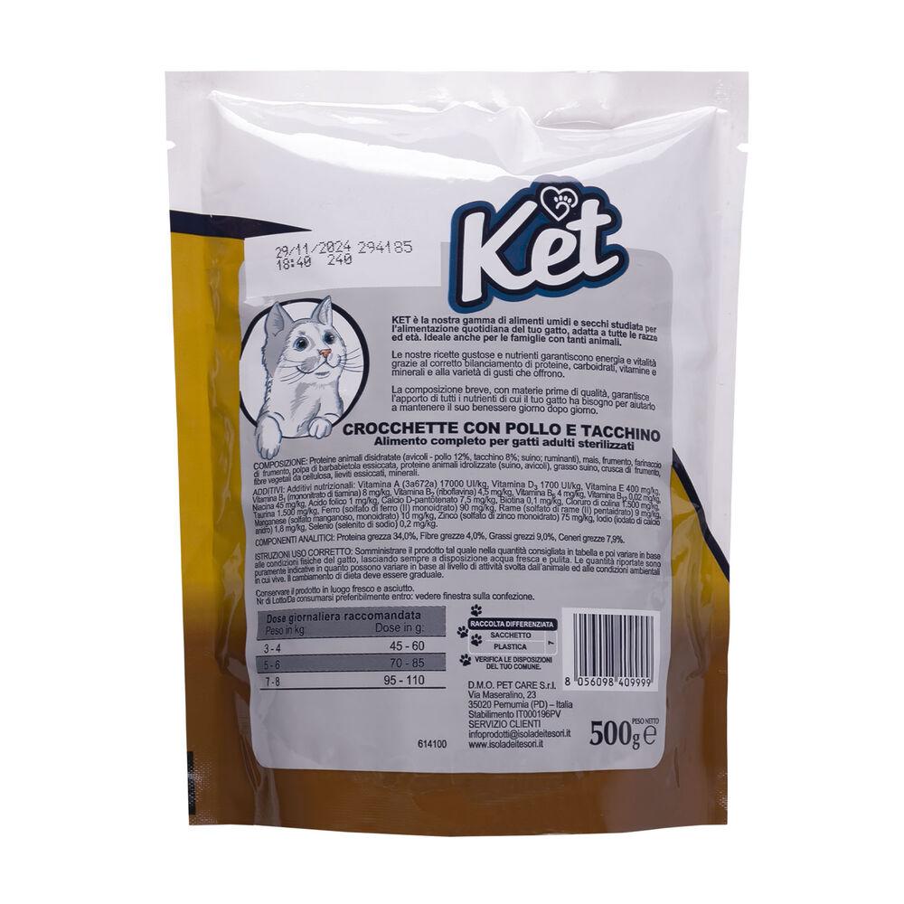 Ket Adult Sterililised Pollo e Tacchino 500 gr 000140995 Sconti VIP