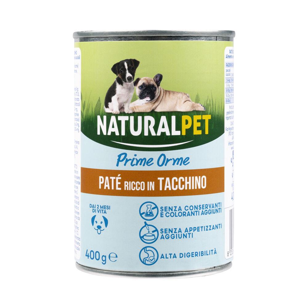 Naturalpet Prime Orme Puppy Paté ricco in Tacchino 400gr 000126894