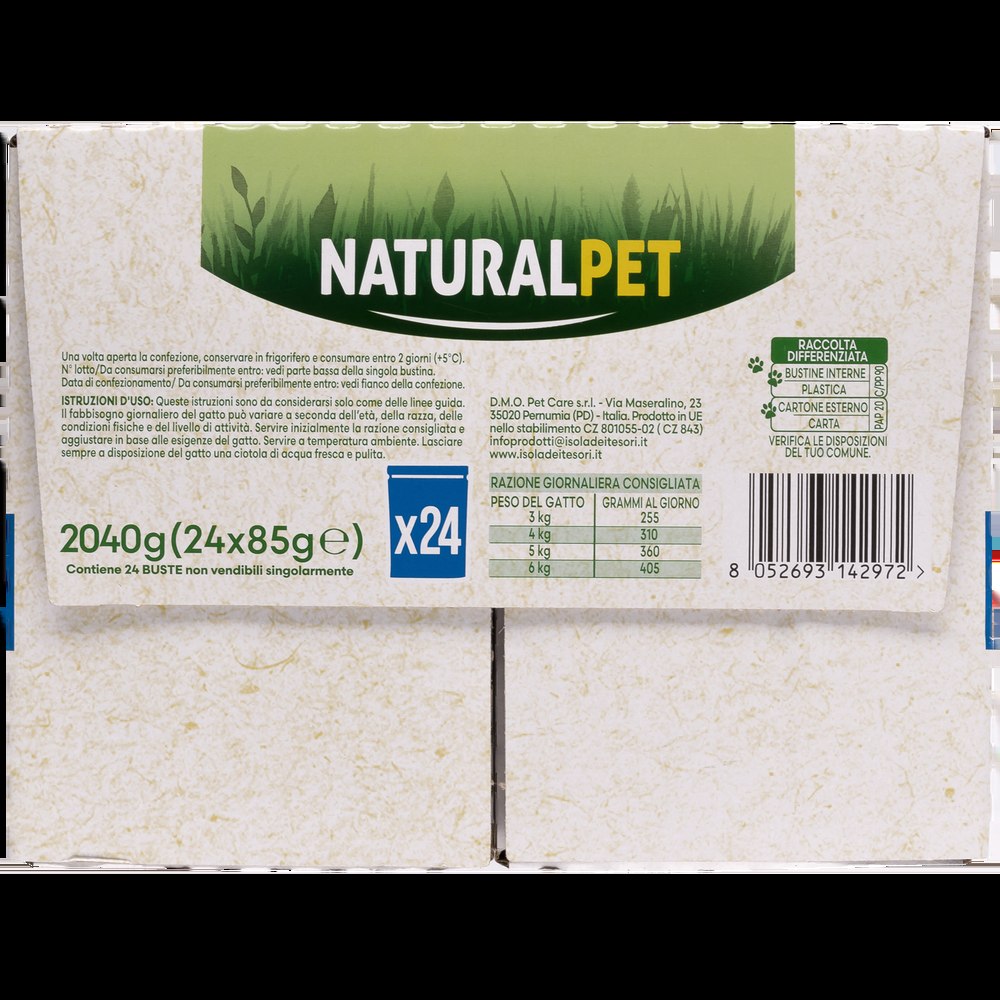 Naturalpet Cat Adult Bocconcini in salsa Multipack 85grx24pz 000143791 Promozione temporanea