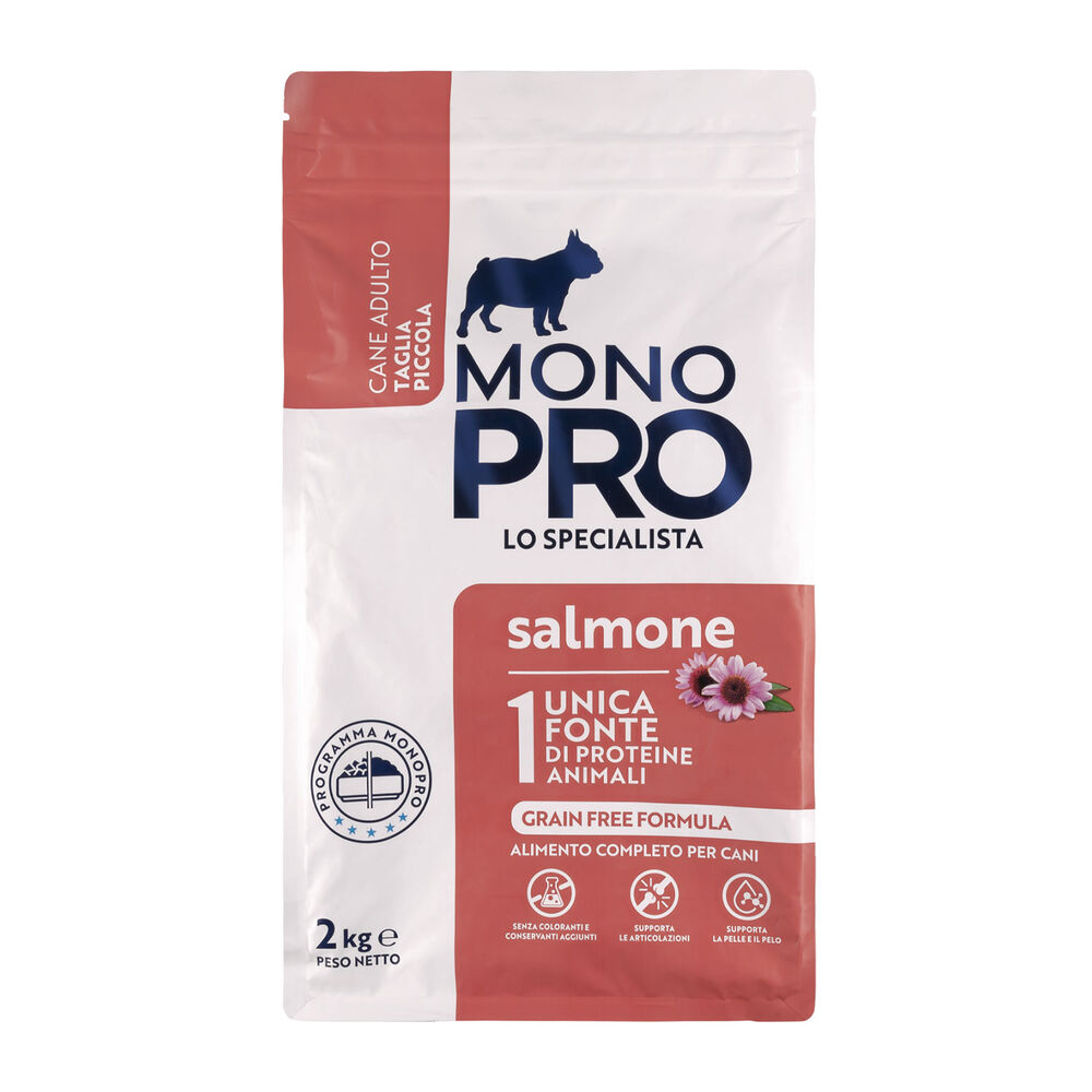 Monopro Dog Adult Mini Grain Free Salmone 2Kg 000125656 Super sconto
