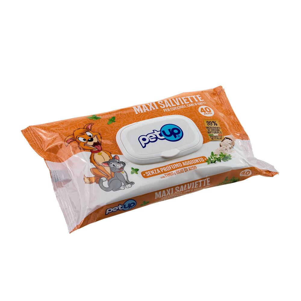 Petup Maxi Salviette Senza Profumo 40 pz 000181536 50% di sconto con spedizione gratuita