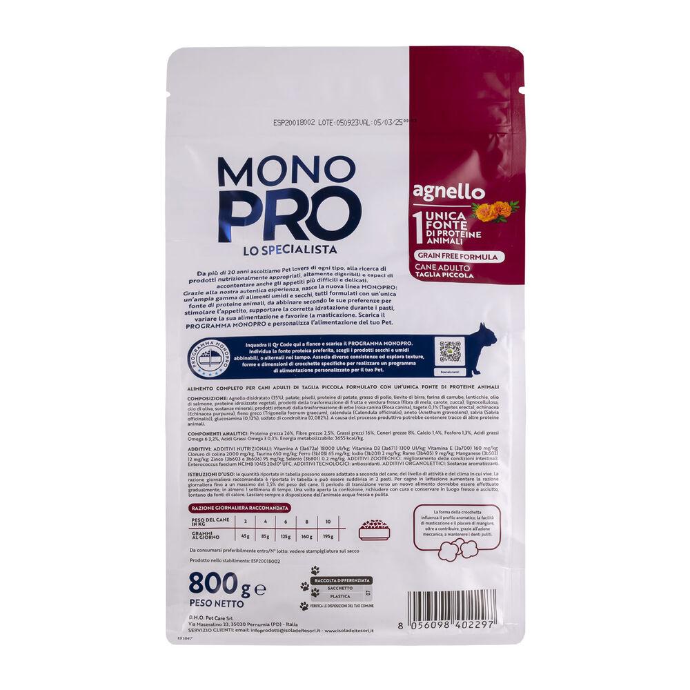 Monopro Dog Adult Mini Grain Free Agnello 800 gr 000125652 Limitato a 3 giorni