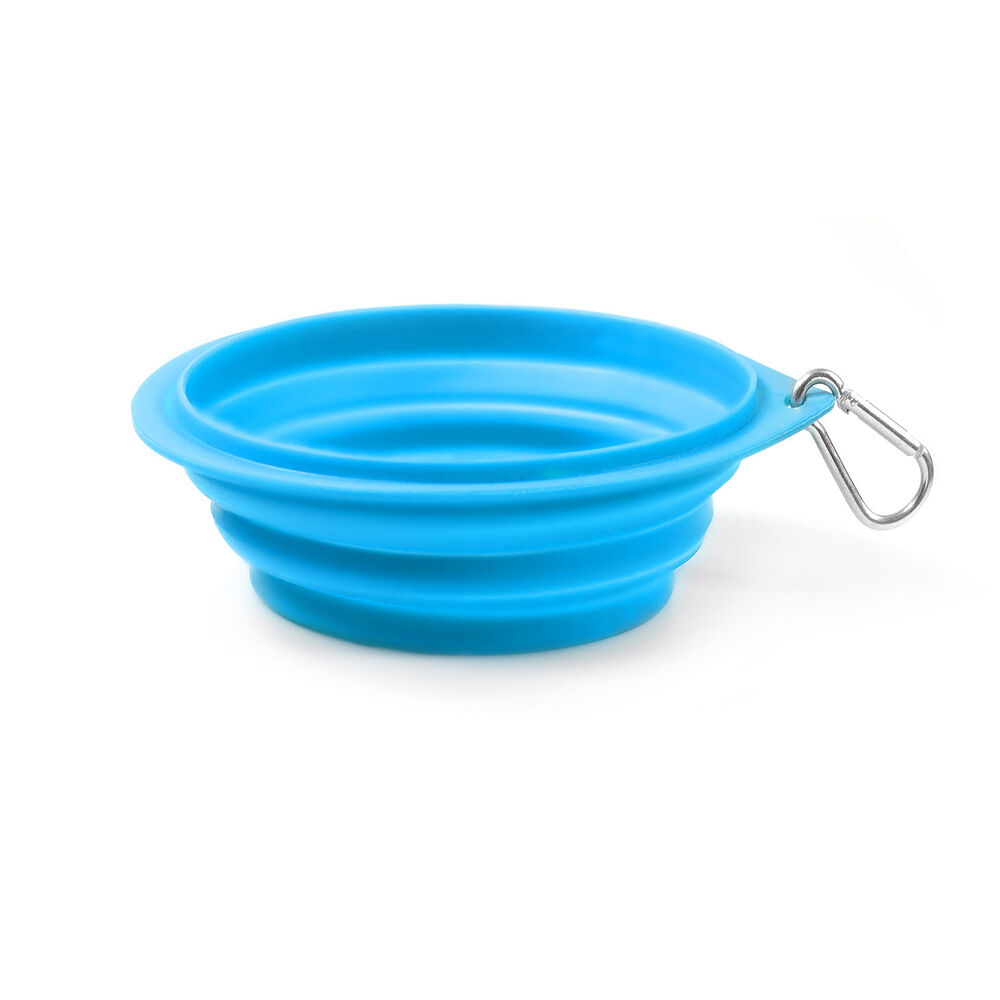 Petup Ciotola pieghevole in TPE azzurro 13x5 5 cm 000172445 50% di sconto per tempo limitato