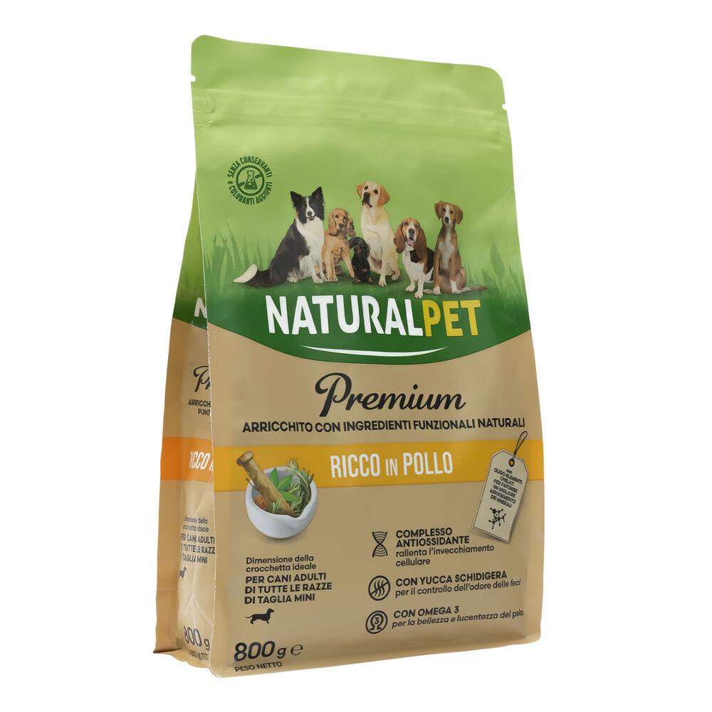 Naturalpet Premium Dog Adult Mini ricco in Pollo 800gr 000125720 Nuovo