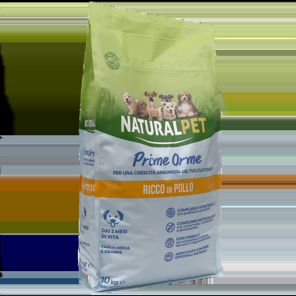 Naturalpet Prime Orme Puppy Medium&Large ricco in Pollo 10 kg 000125792