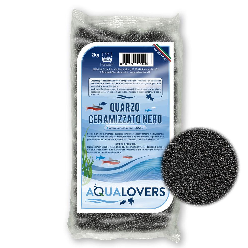 Aqualovers Sabbia Quarzo Cermizzato Nero 2 kg 000185391 Fino Al -60%