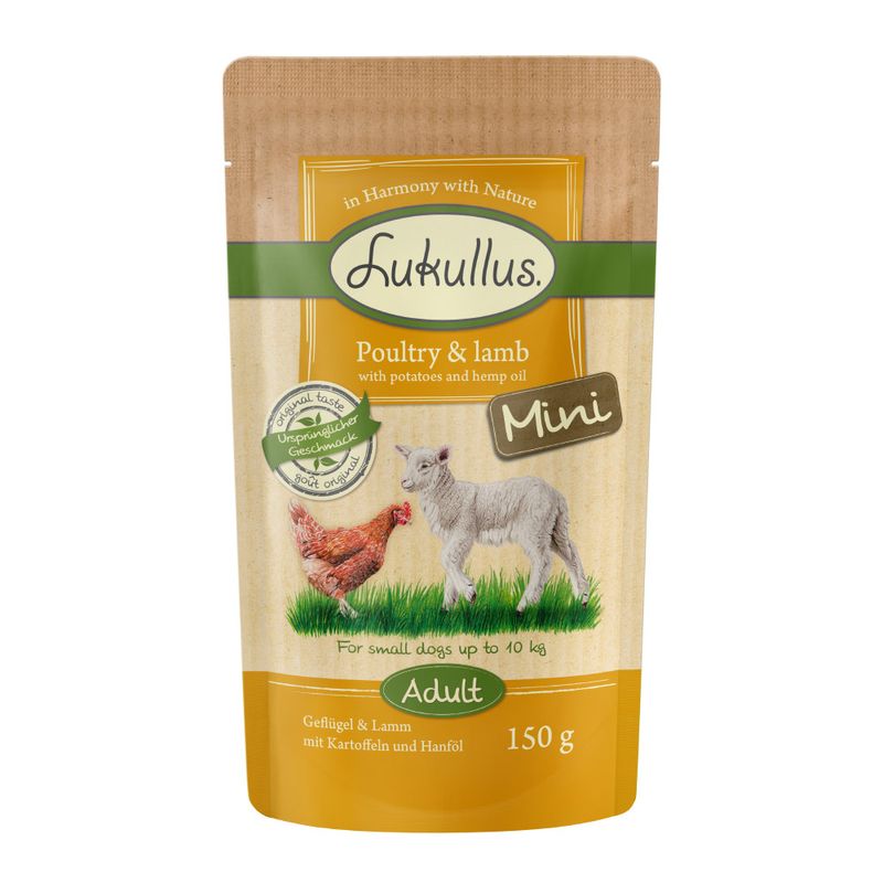 Bitiba Lukullus Naturale Adult Mini senza cereali 6 x 150 g Nuova