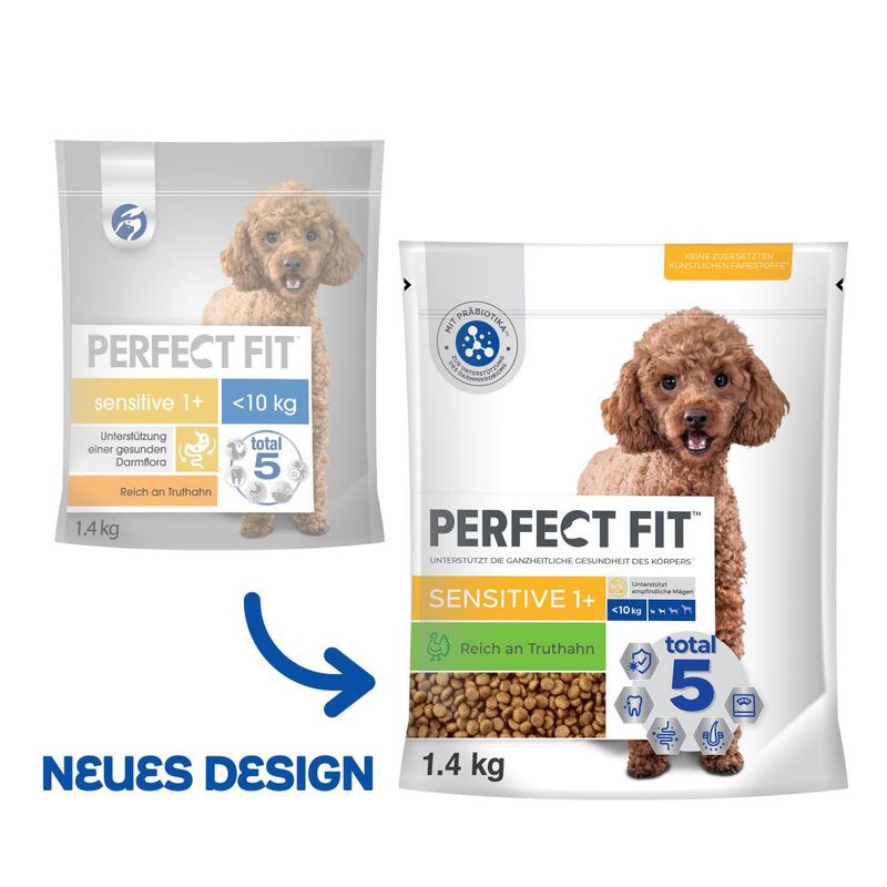 Bitiba Perfect Fit Sensitive 1+ (<10kg) con Tacchino Crocchette per cane In Vendita