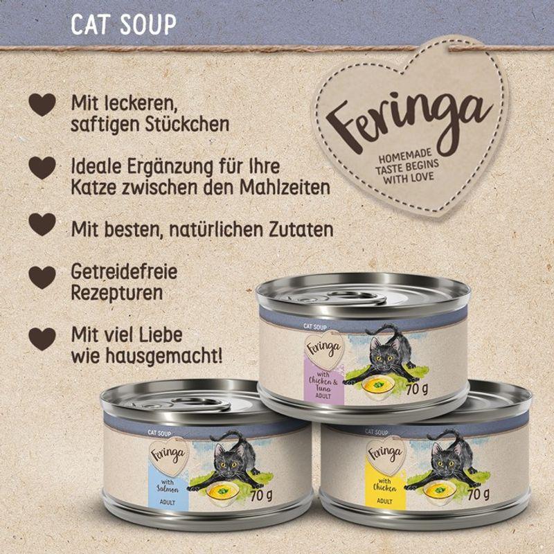 Bitiba Feringa Cat Soup 12 x 70 g Alimento complementare per gatto Italy
