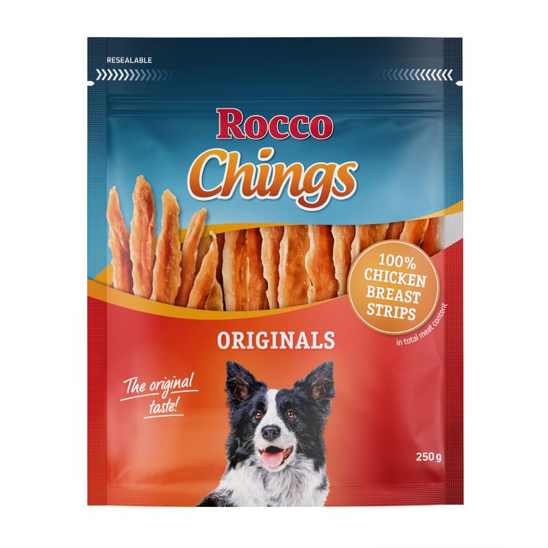Bitiba Fai scorta Rocco Chings - Strisce da masticare 4/12 x 170 g/250 g/120 g Nuovo