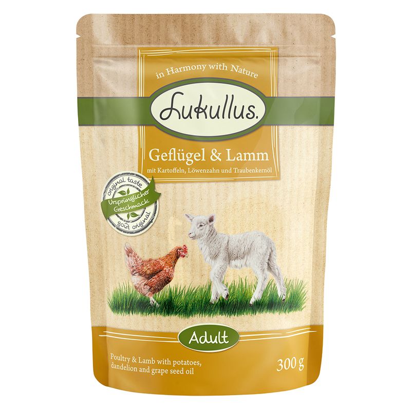 Bitiba Lukullus in buste 48 x 300 g Alimento umido per cane Soddisfazione Garantita