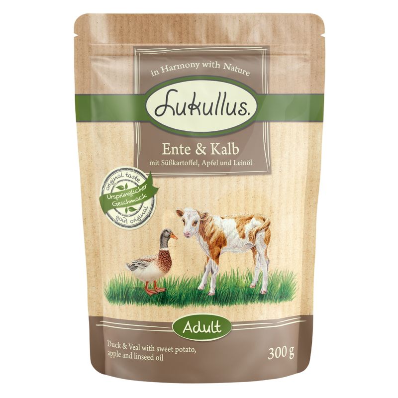 Bitiba Lukullus in buste 48 x 300 g Alimento umido per cane Soddisfazione Garantita
