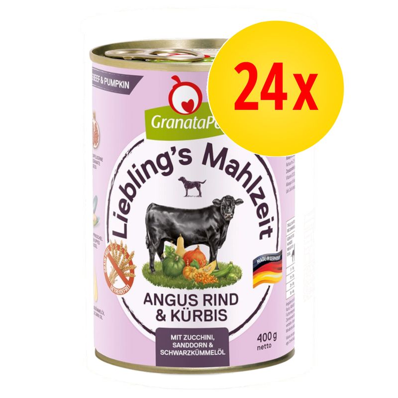 Bitiba Granatapet Liebling's Mahlzeit 24 x 400 g Alimento umido per cane