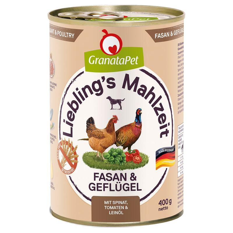 Bitiba Granatapet Liebling's Mahlzeit 24 x 400 g Alimento umido per cane Nuovo