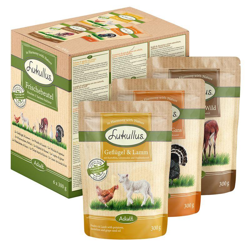 Bitiba Provalo Lukullus 6 x 300 g buste Alimento umido per cani In Vendita