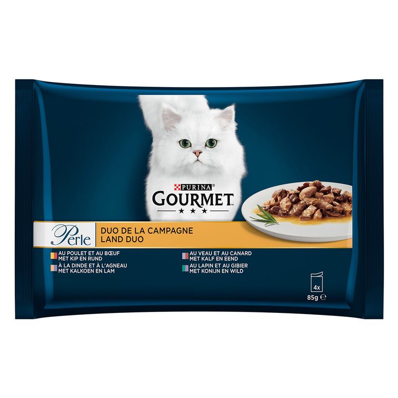 Bitiba Provalo Gourmet Perle 4 x 85 g Alimento umido per gatti Vendita Economica