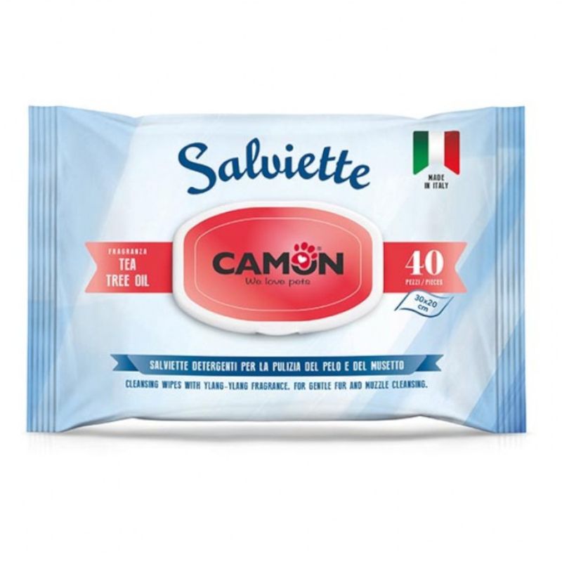 Bitiba Salviette Camon Tea Tree Oil per cura del pelo del cane Saldi