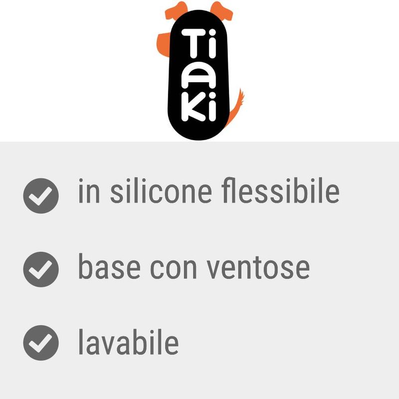 Bitiba Tappetino da leccare TIAKI con ventose Nuovo