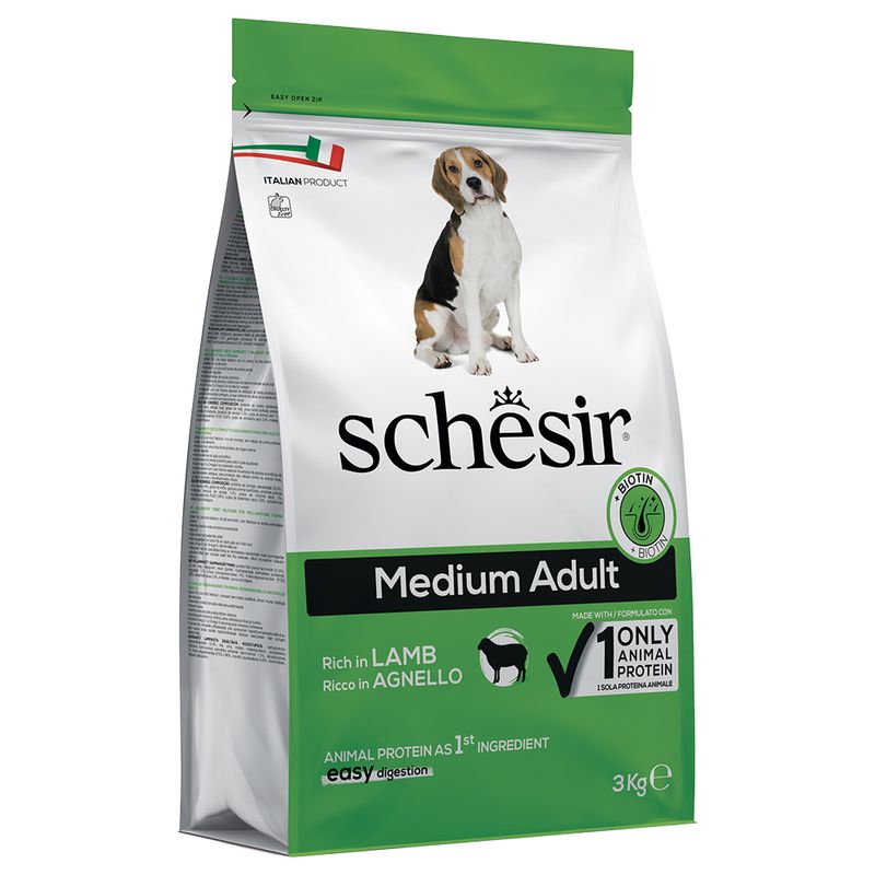 Bitiba Schesir Medium Adult con Agnello Crocchette per cane Saldi Di Fabbrica