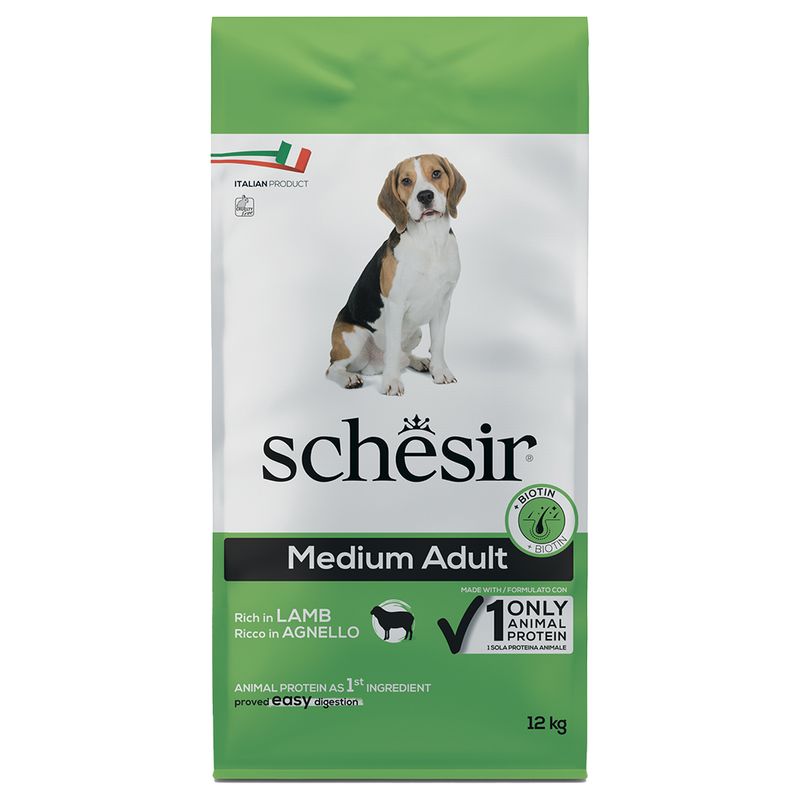 Bitiba Schesir Medium Adult con Agnello Crocchette per cane Saldi Di Fabbrica