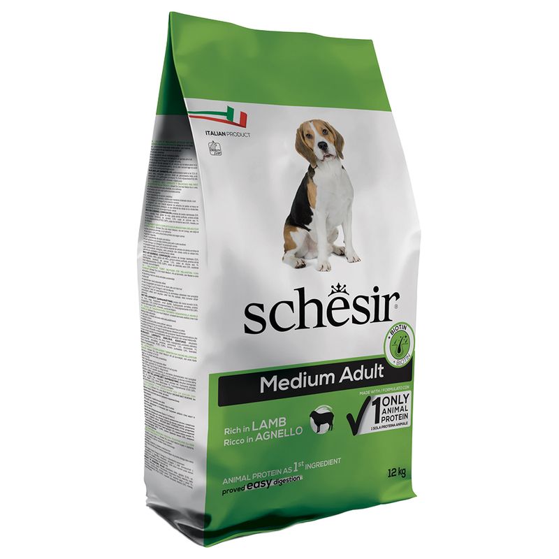 Bitiba Schesir Medium Adult con Agnello Crocchette per cane Saldi Di Fabbrica