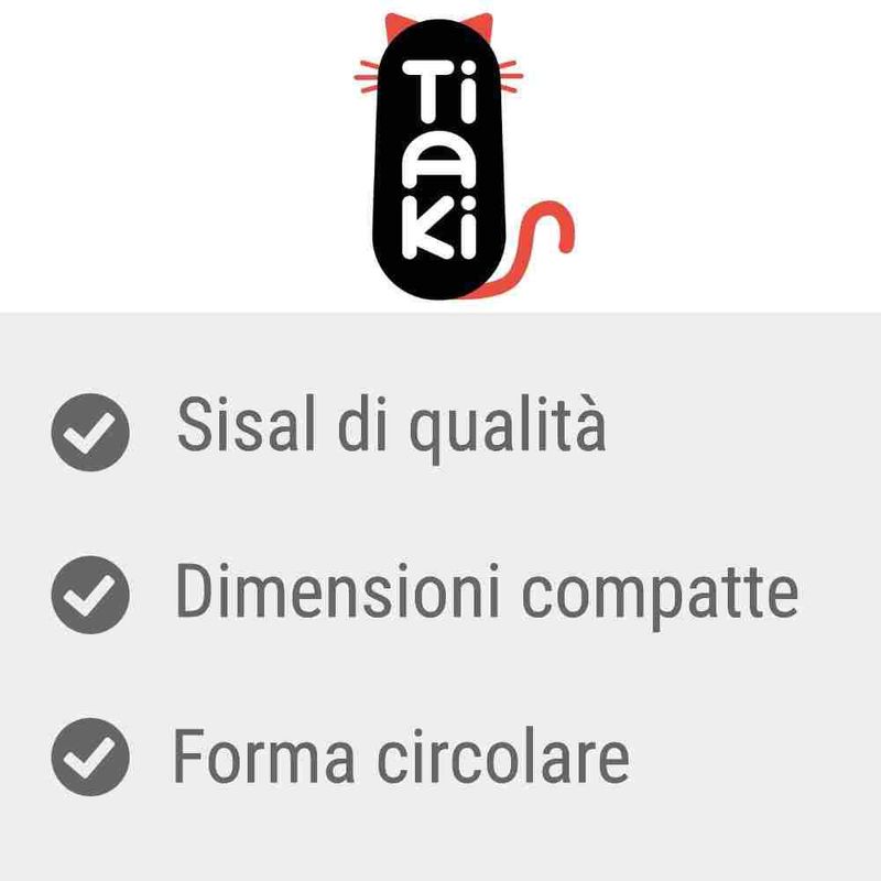 Bitiba Tappetino tiragraffi TIAKI pupazzo di neve in sisal Italia