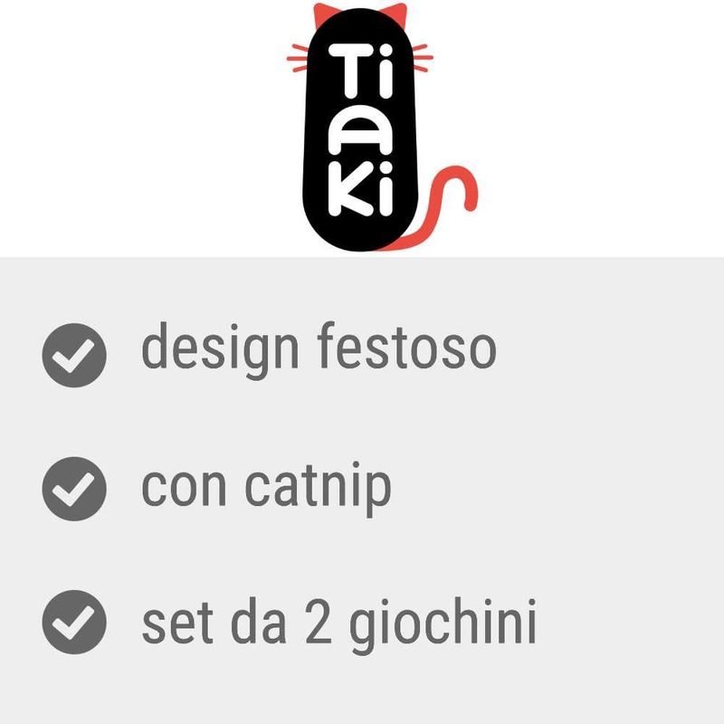 Bitiba Gioco per gatti TIAKI Christmas Candy con catnip Nuovo