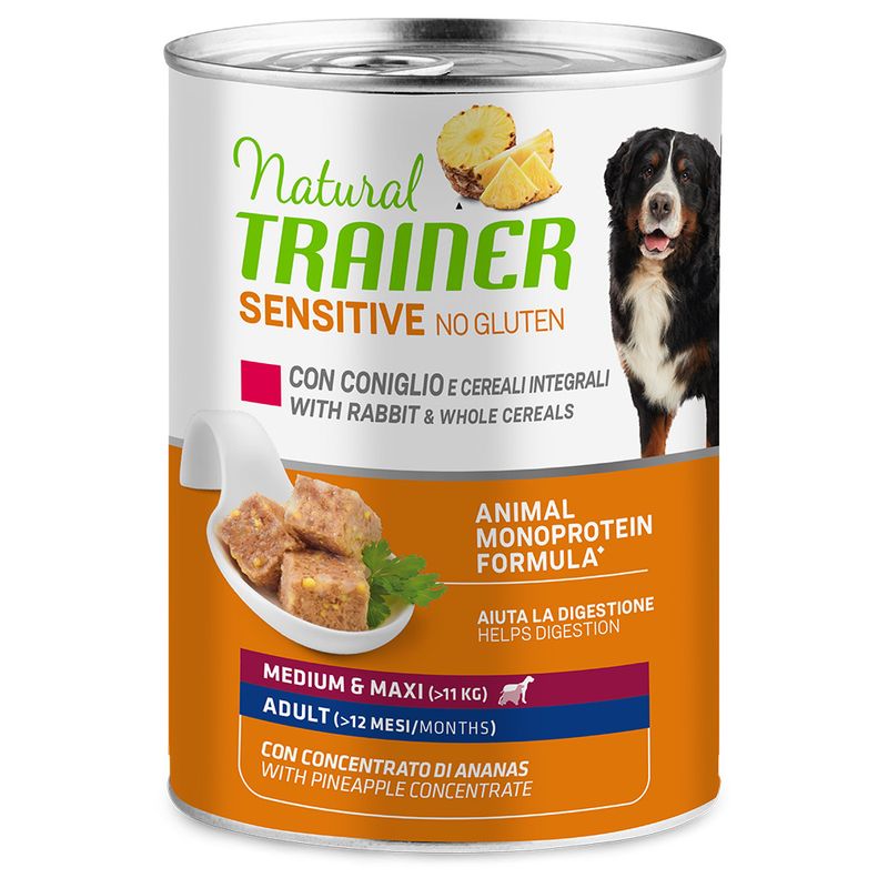 Bitiba Natural Trainer Sensitive No Gluten Medium & Maxi Adult Umido per cane Qualità Garantita